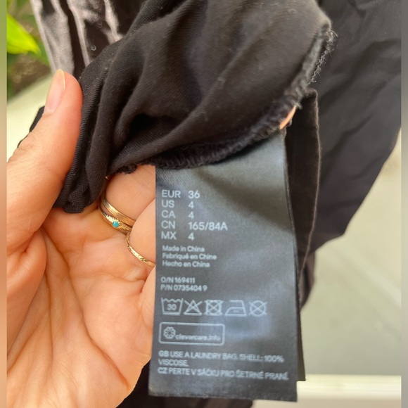 Black button through midi dress - Picture 13 of 14